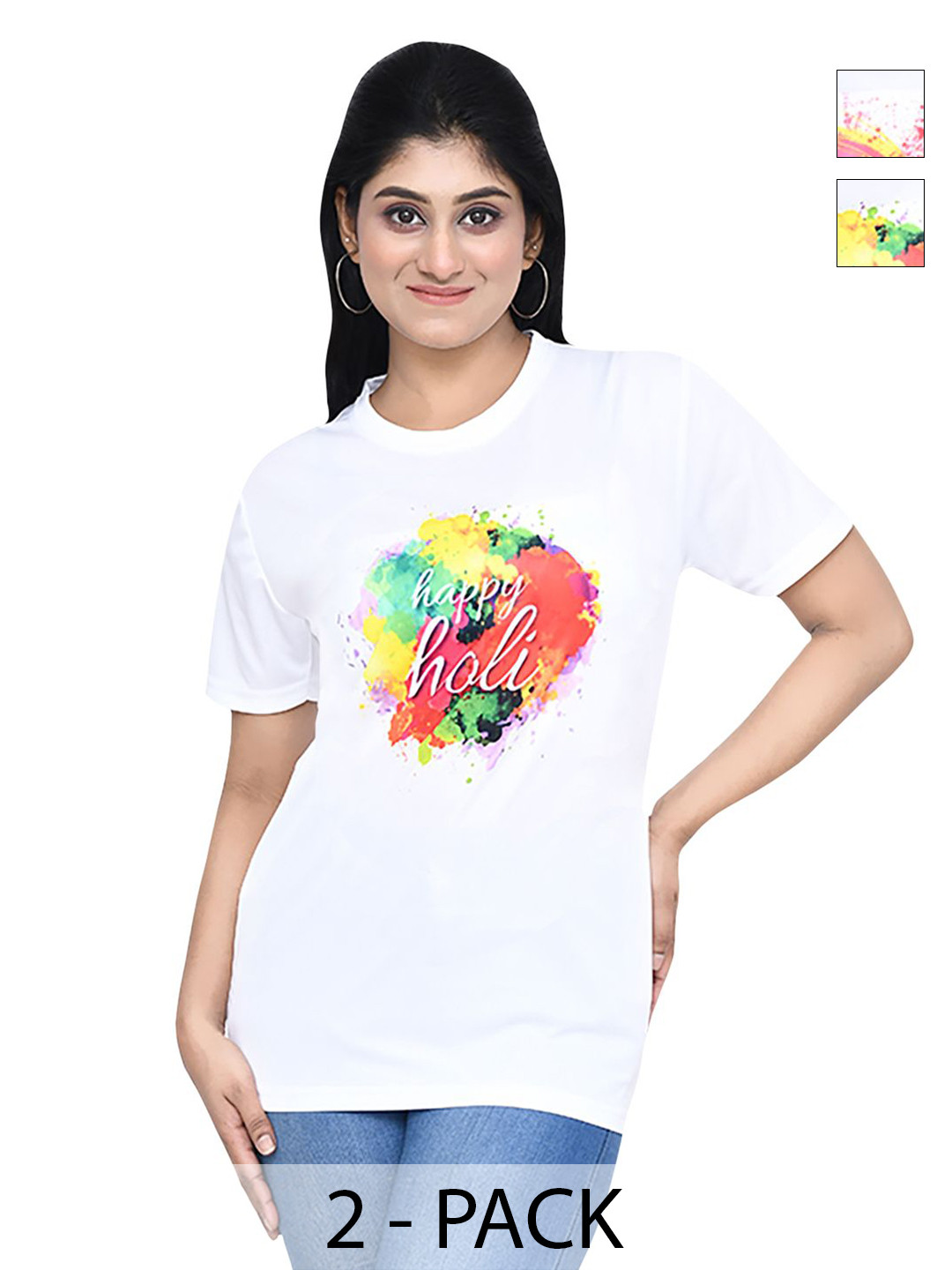 

RAPL Women 2 Printed T-shirt, White