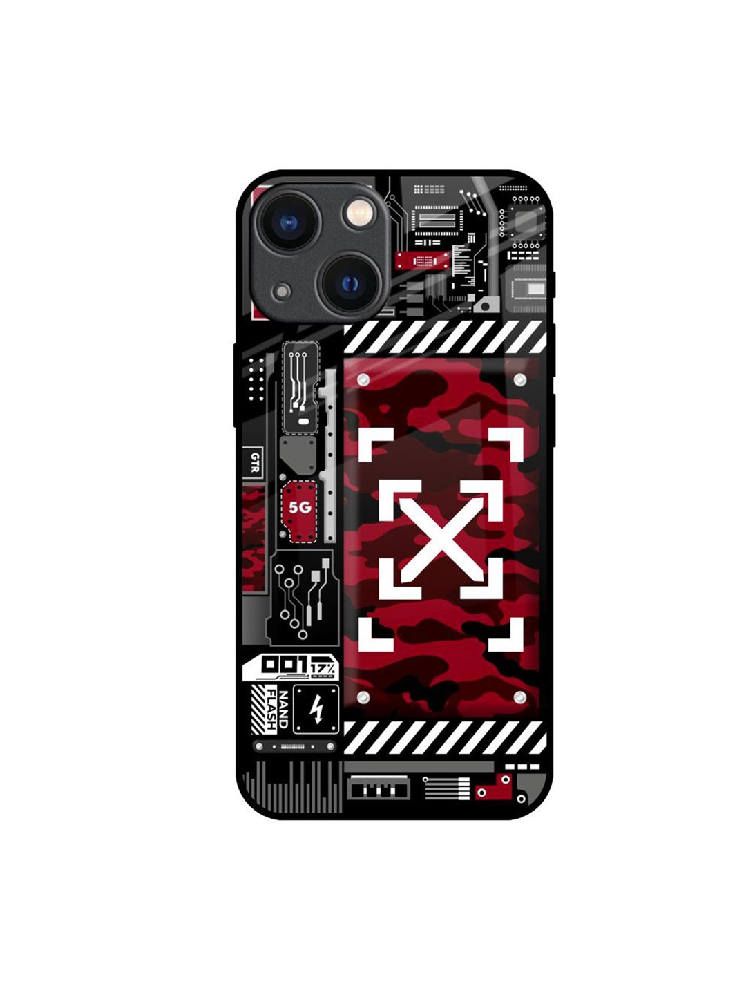 

QRIOH Typography Printed iPhone 14 Plus Back Case Mobile Accessories, Black