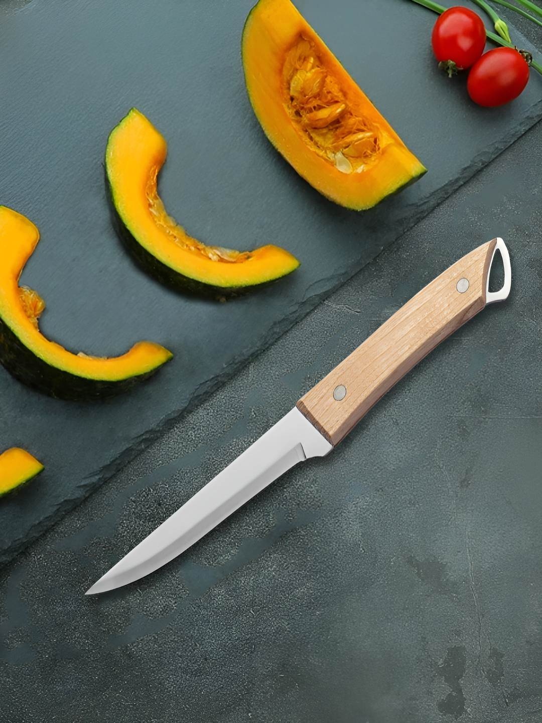 

MACHADO Silver-Toned and Beige Stainless Steel Knife