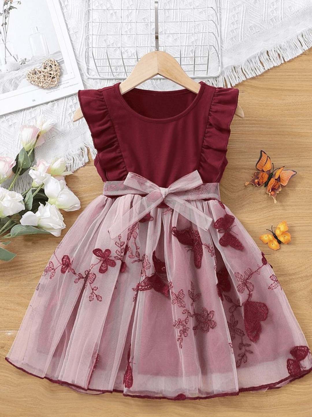 

BAESD Fit & Flare Dress, Red