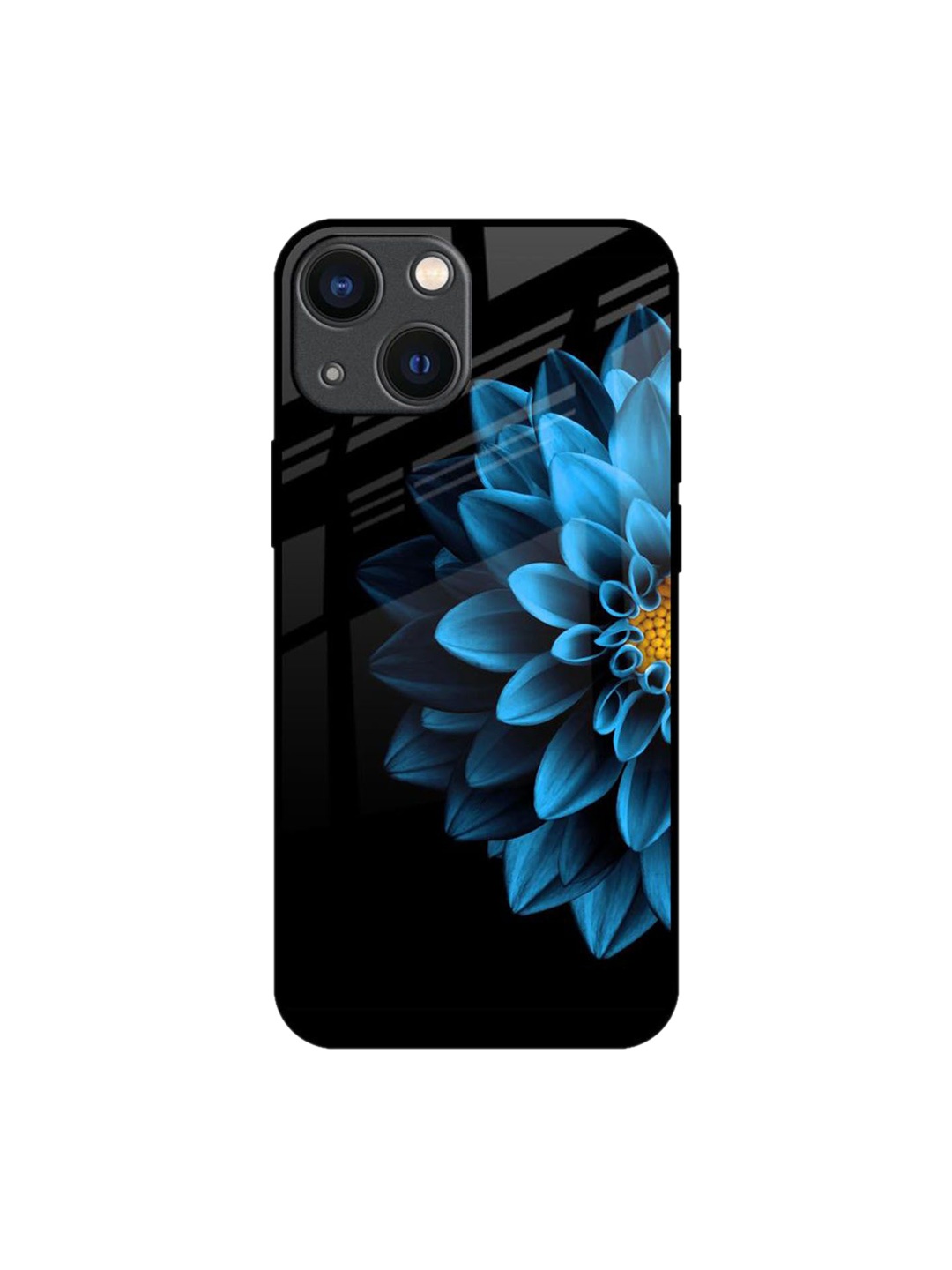 

QRIOH Floral Printed iPhone 14 Plus Back Case Mobile Accessories, Black