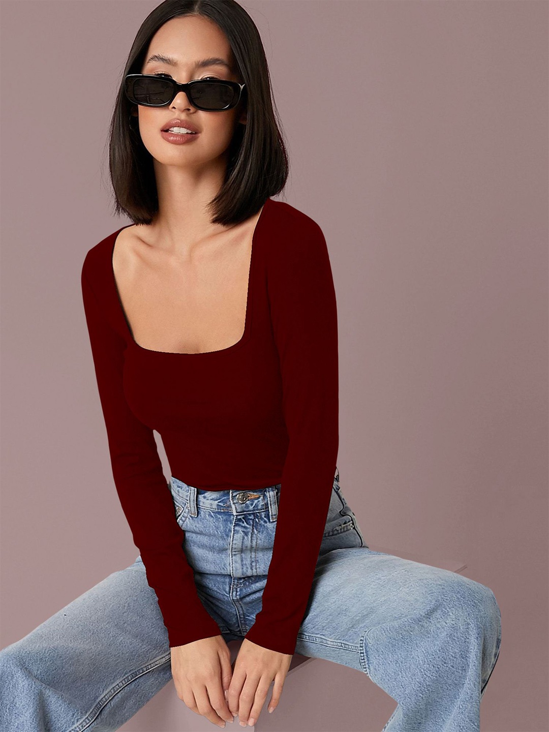 

Dream Beauty Fashion Top, Maroon