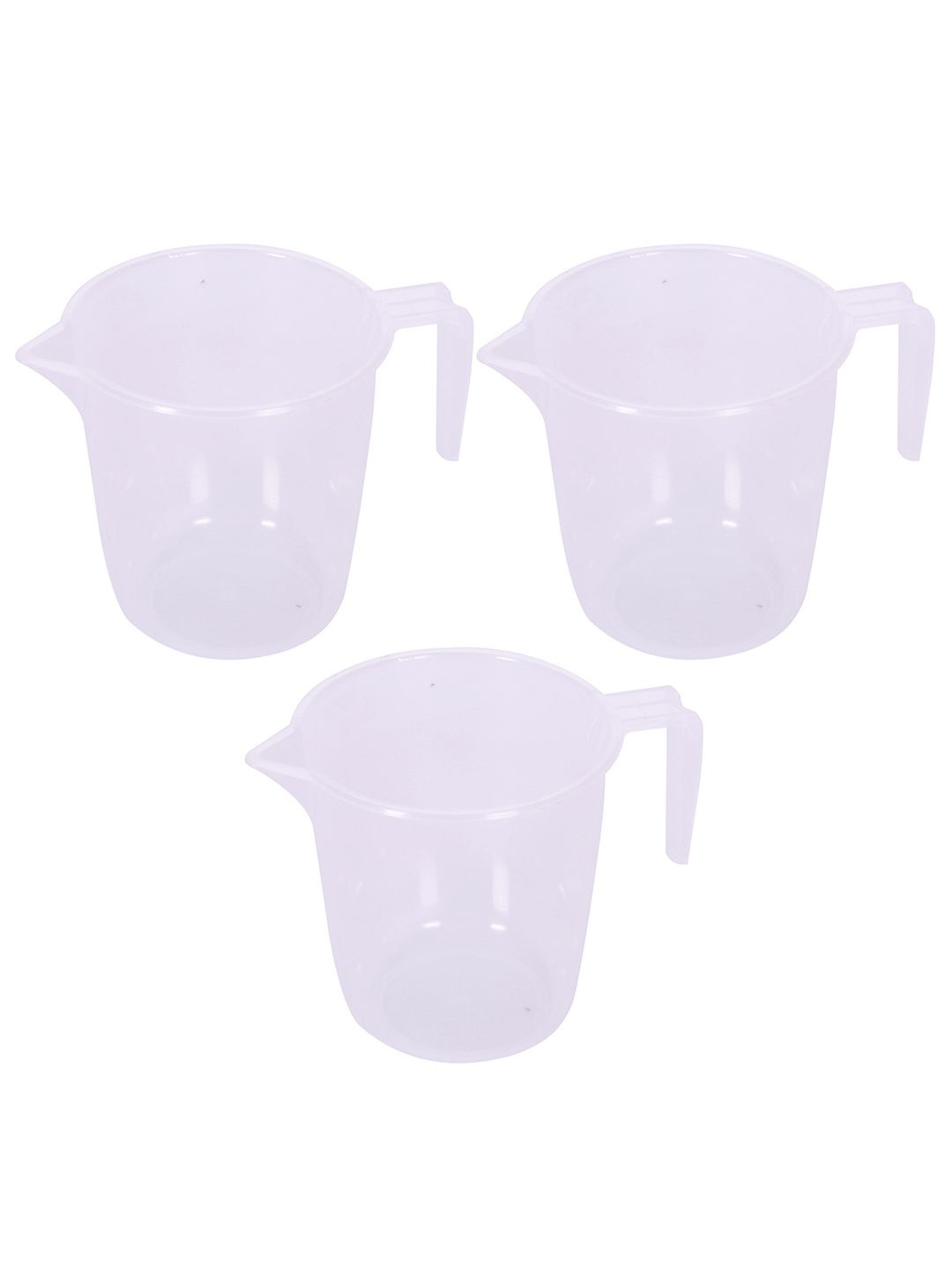 

Kuber Industries Transparent 3 Pieces Bath Mugs 1L Each