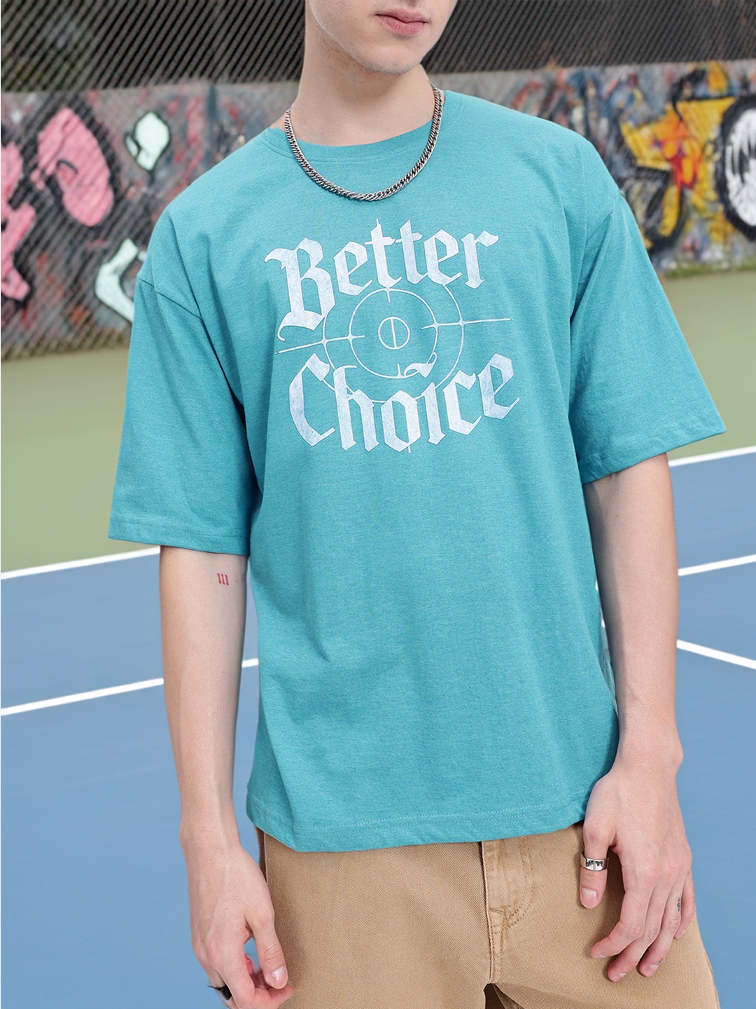 

Kook N Keech Better Is Best Printed Oversized T-shirt, Blue