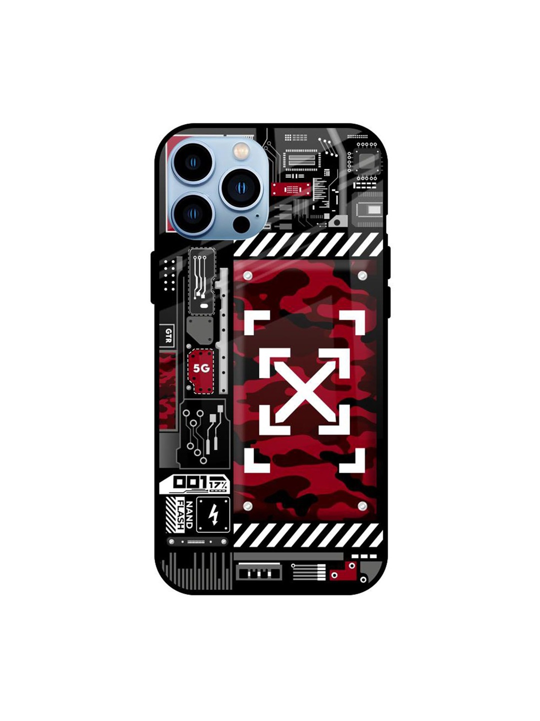

QRIOH Typography Printed iPhone 13 Pro Max Back Case Mobile Accessories, Black
