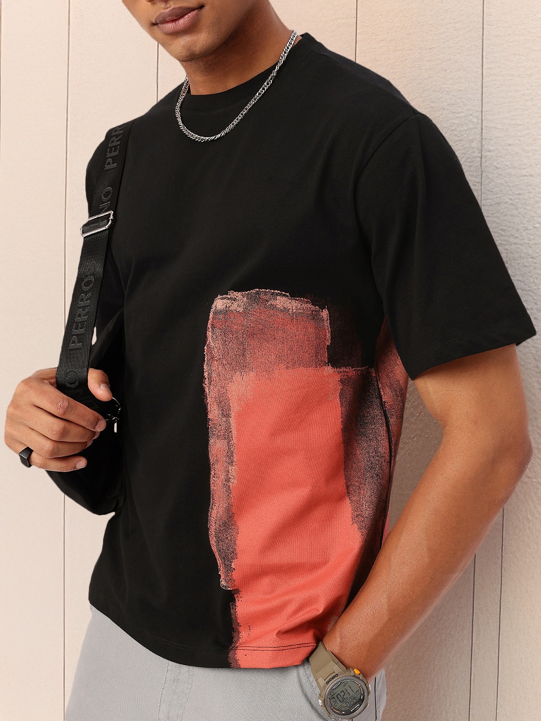 

Kook N Keech Street Style Printed Relaxed Fit T-shirt, Black