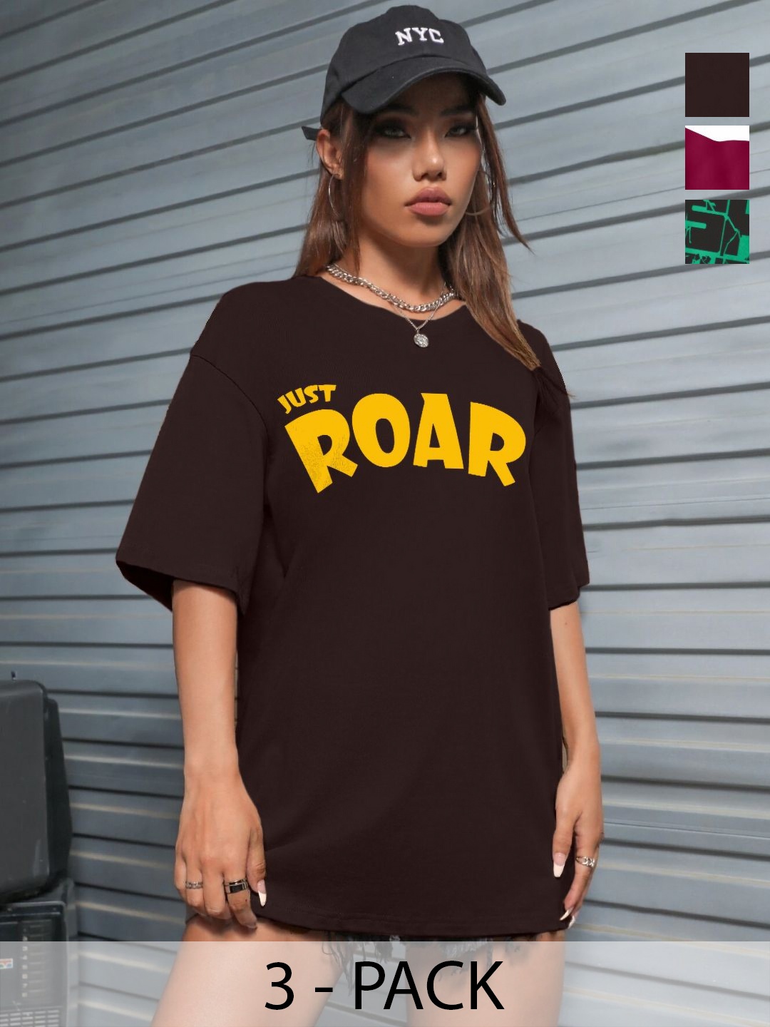 

Leotude Women 3 Printed T-shirt, Multi