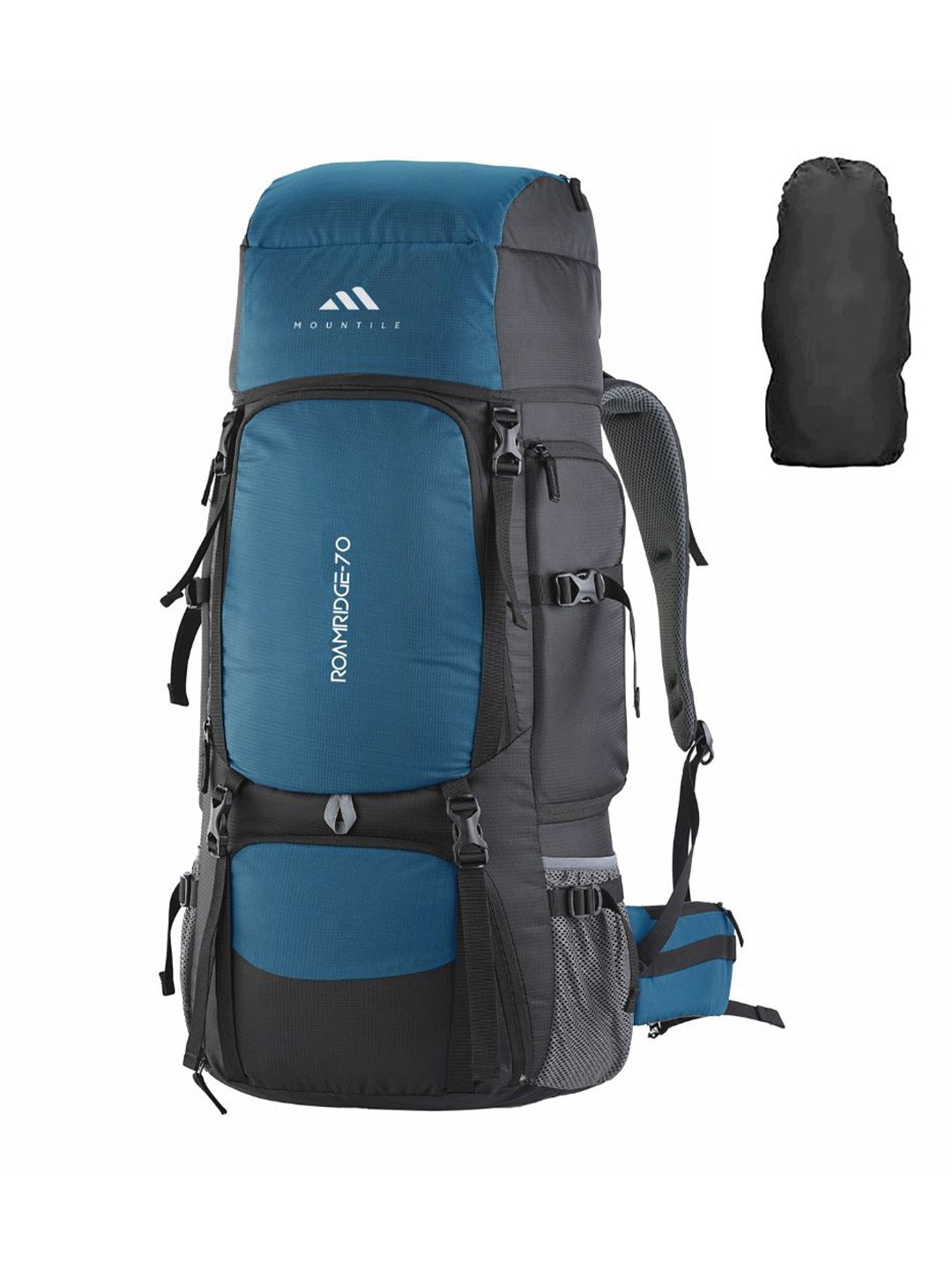

MOUNTILE Roamridge Rucksack Travel Backpack - 70L, Blue