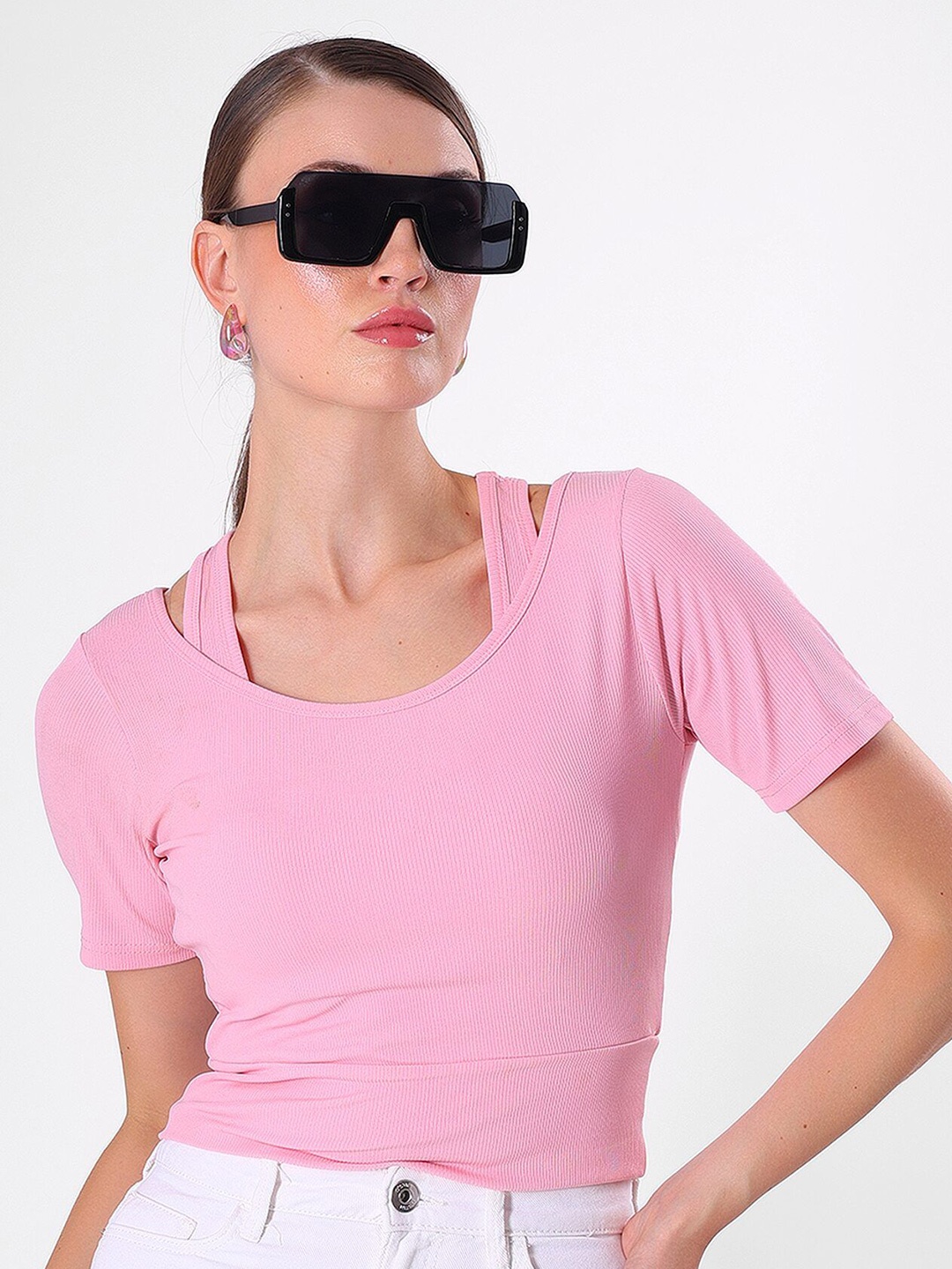 

clobug Crepe Top, Pink