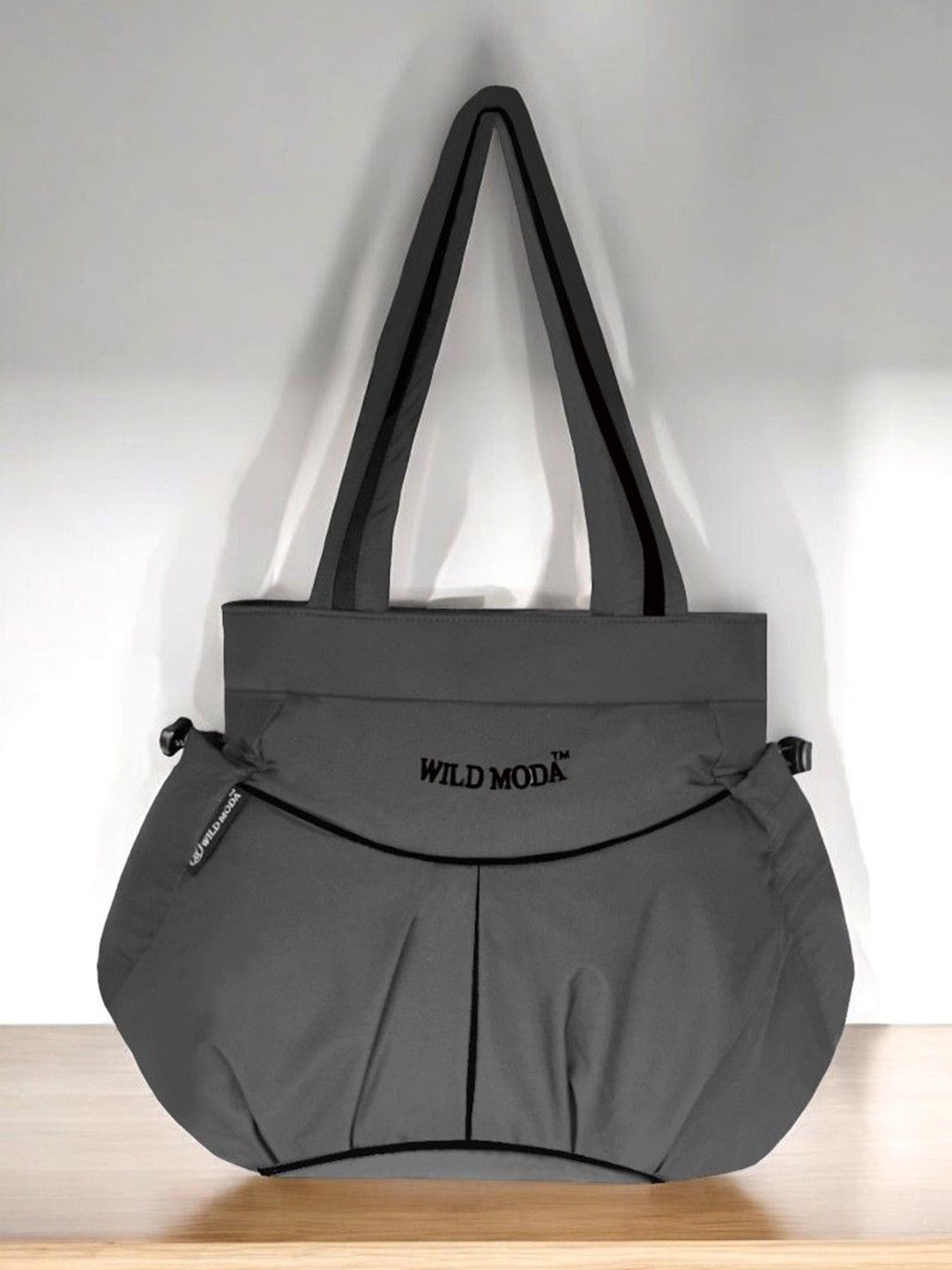 

WILDMODA Oversized Shopper Handheld Bag with Fringed, Grey