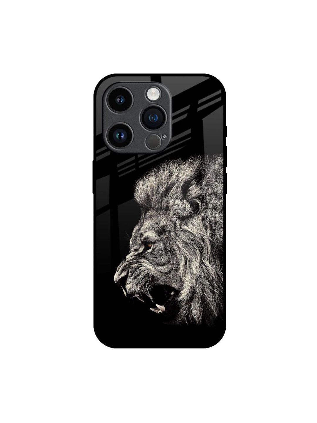 

QRIOH Quirky Printed iPhone 14 Pro Back Case Mobile Accessories, Black