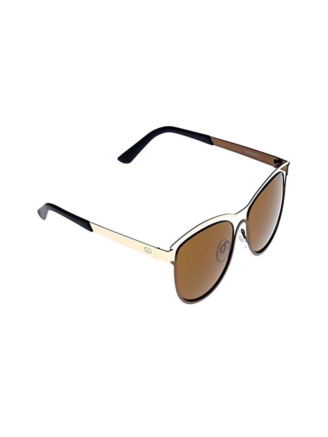 

GIO COLLECTION Unisex Aviator Sunglasses with UV Protected Lens, Brown