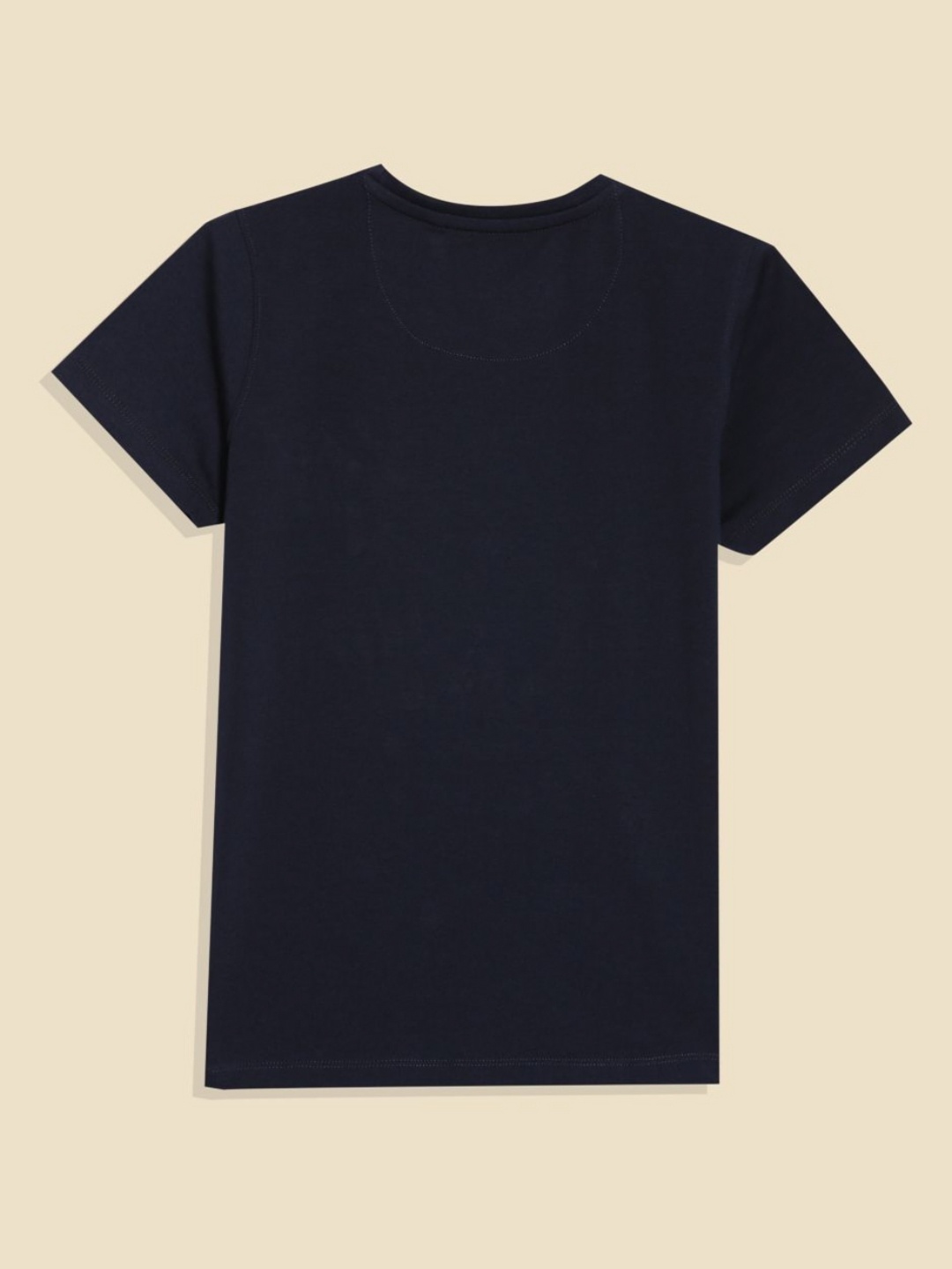 

Allen Solly Junior Boys Printed Applique T-shirt, Navy blue