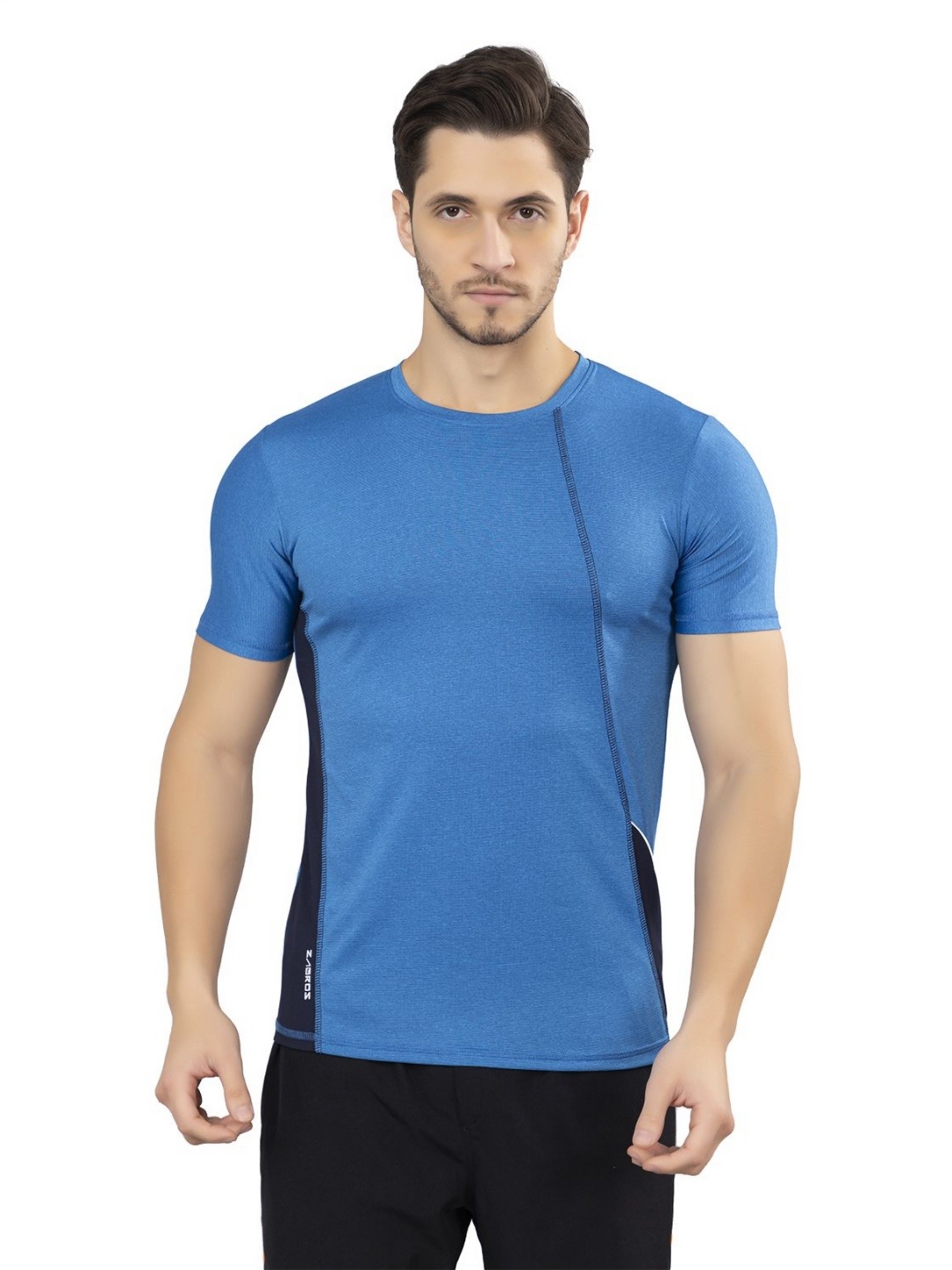 

Z Zagros Men Printed Pockets T-shirt, Blue