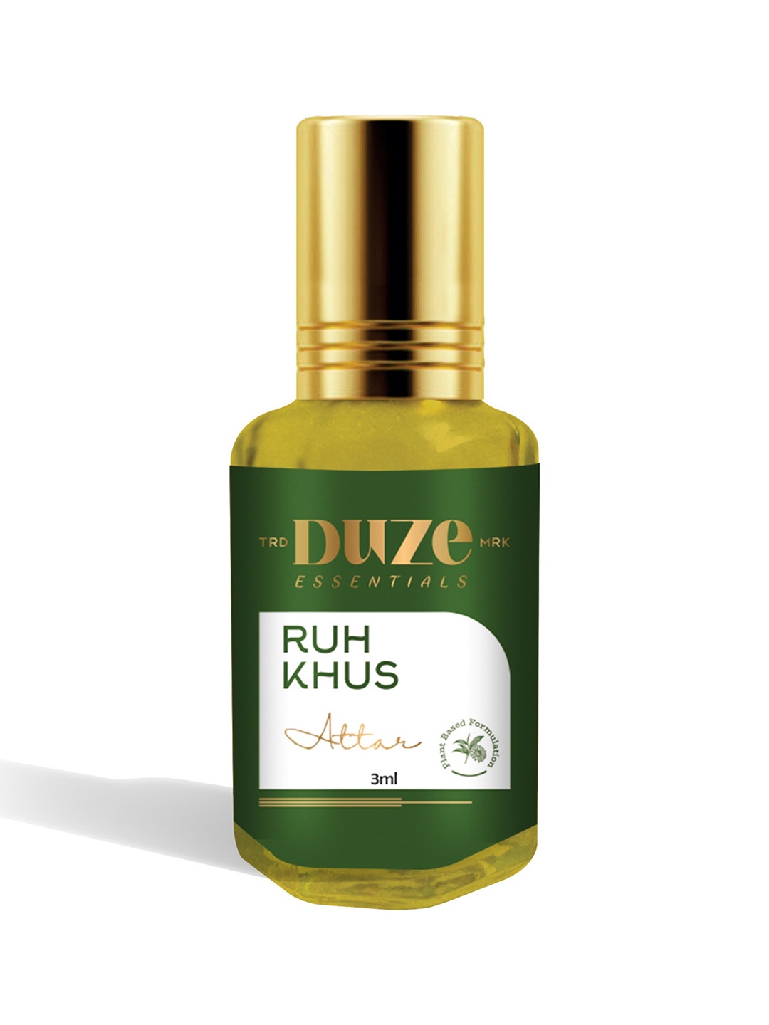 

Duze Essentails Ruh Khus Natural & Alcohol Free Long Lasting Attar- 3 ml, Green