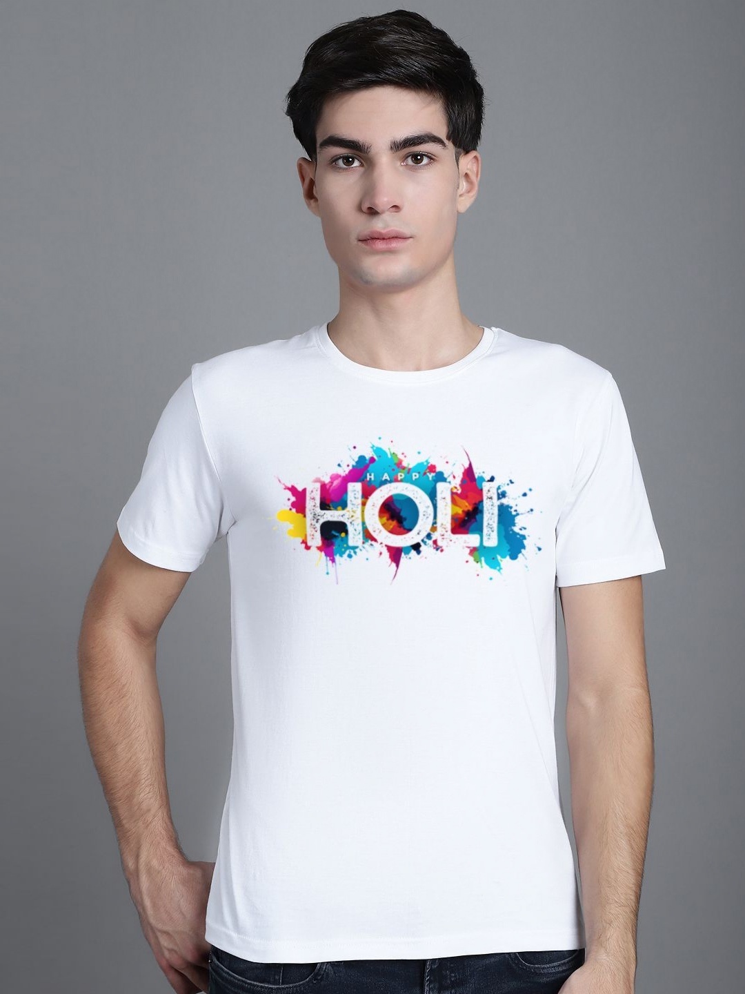 

FBAR Men Printed T-shirt, White