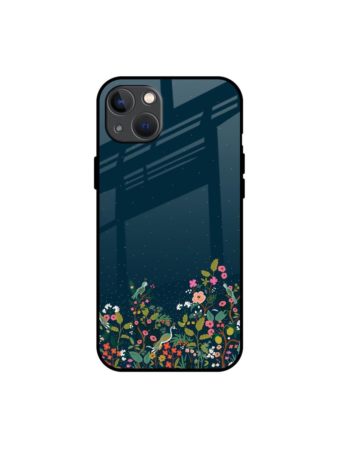 

QRIOH Floral Printed iPhone 13 Mini Back Case Mobile Accessories, Green