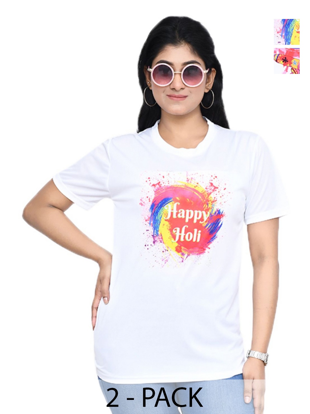 

RAPL Women 2 Printed T-shirt, White