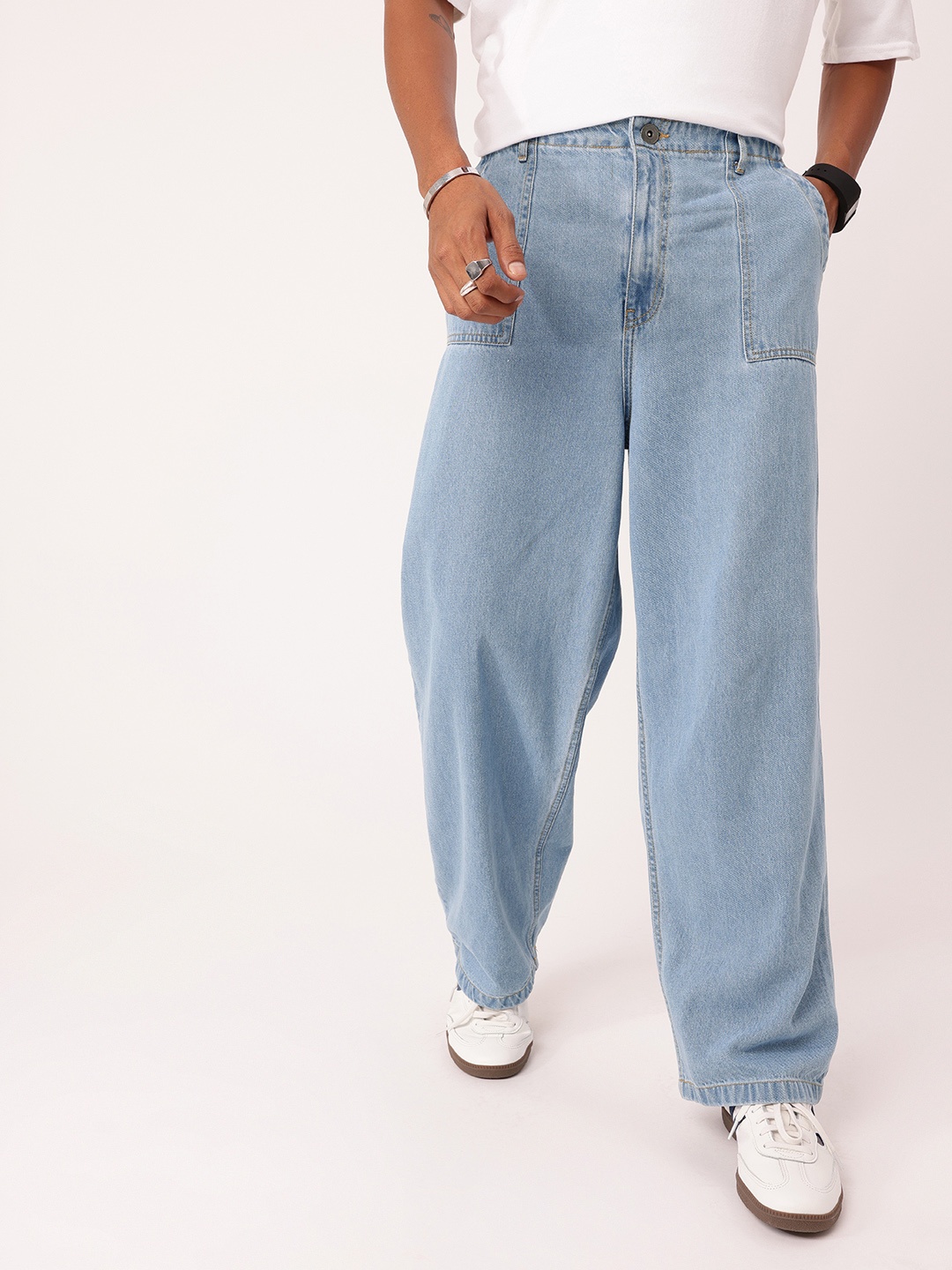 

Kook N Keech Men Soft Edge Loose Fit Jeans, Blue