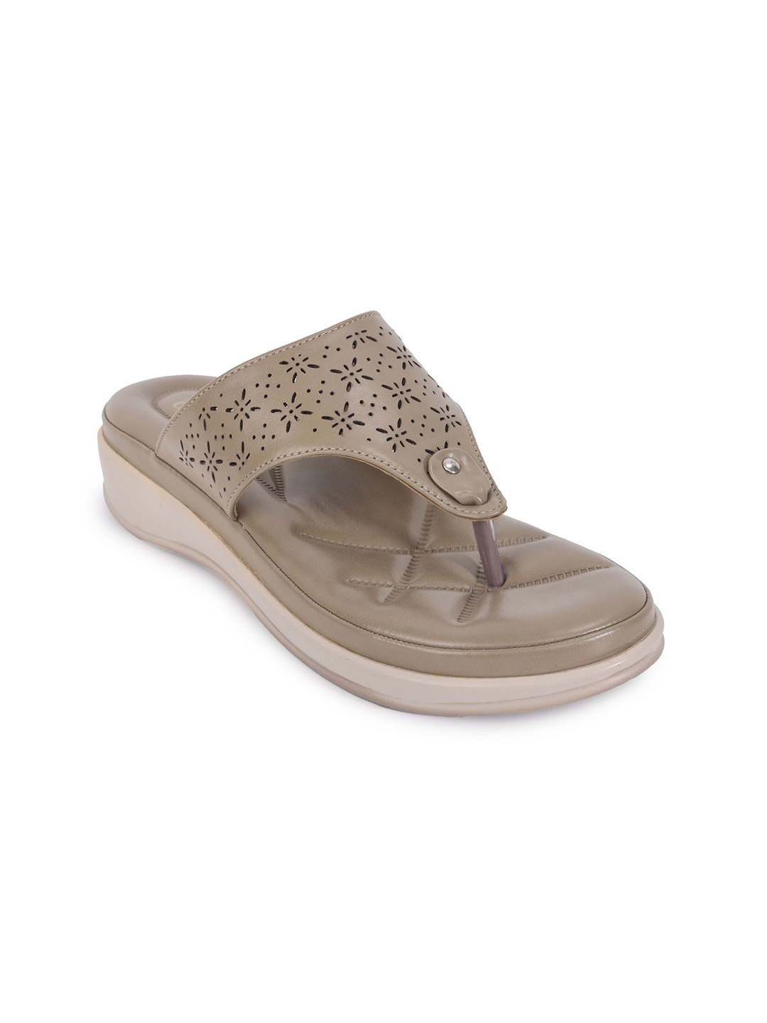 

Padchin PU Flatform Sandals, Camel brown