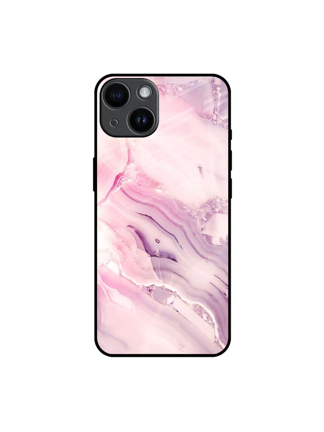 

QRIOH Quirky Printed iPhone 14 Back Case Mobile Accessories, Pink