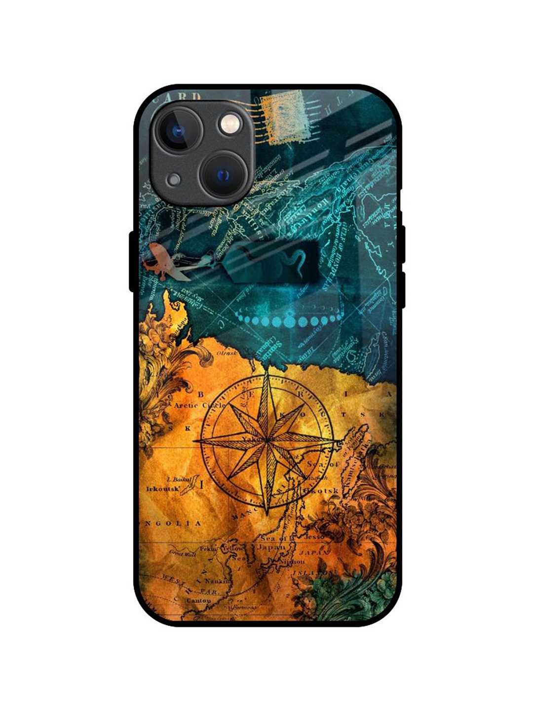 

QRIOH Typography Printed iPhone 13 Mini Back Case Mobile Accessories, Blue