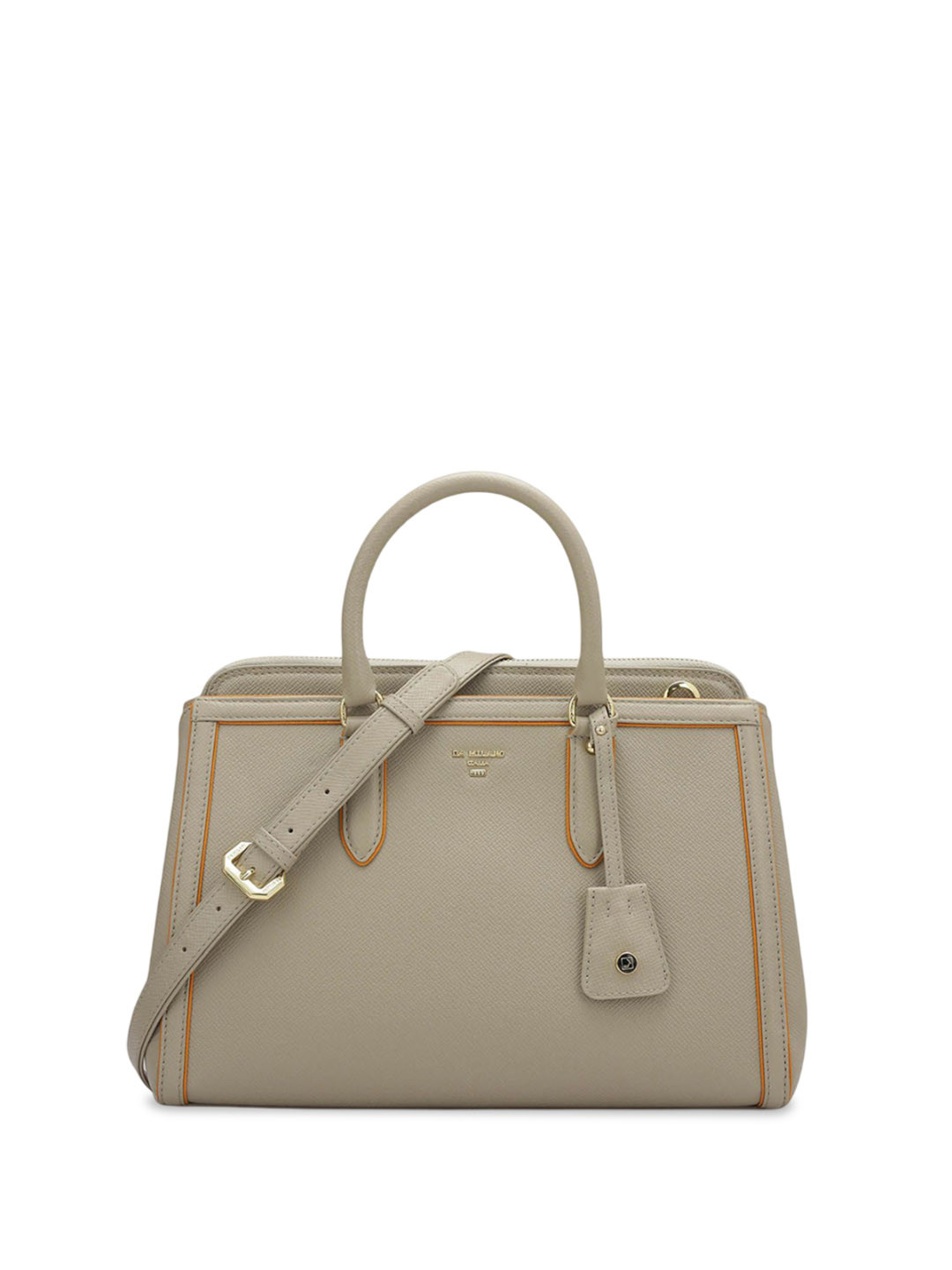 

Da Milano Leather Structured Satchel, White