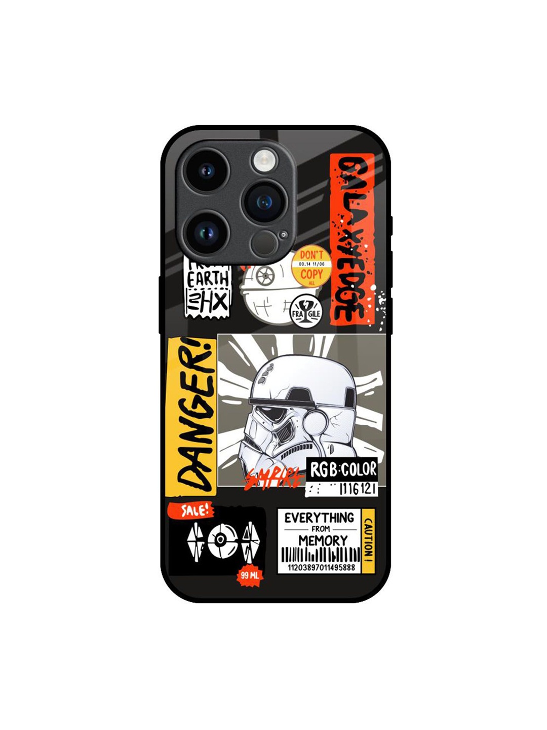 

QRIOH Typography Printed iPhone 14 Pro Back Case Mobile Accessories, Black