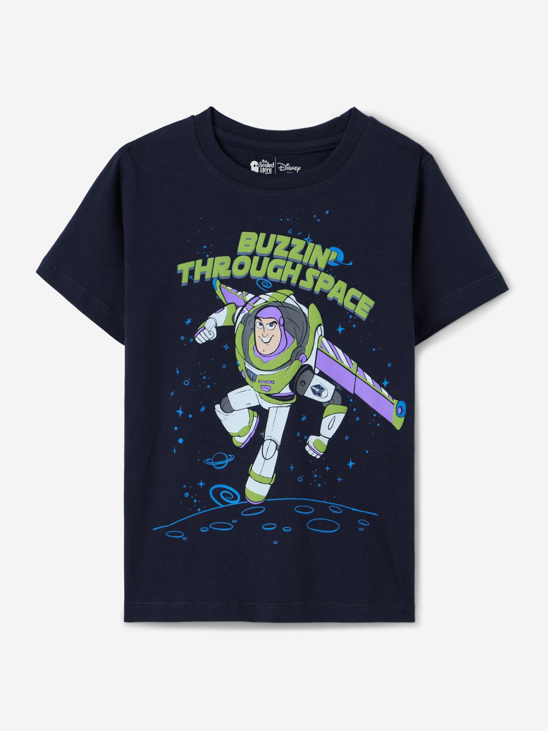 

The Souled Store Boys Printed T-shirt, Navy blue