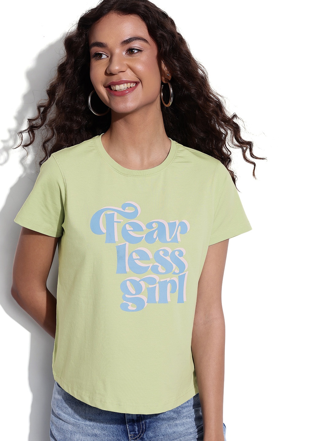 

DressBerry Bold Graphic Relaxed T-shirt, Green