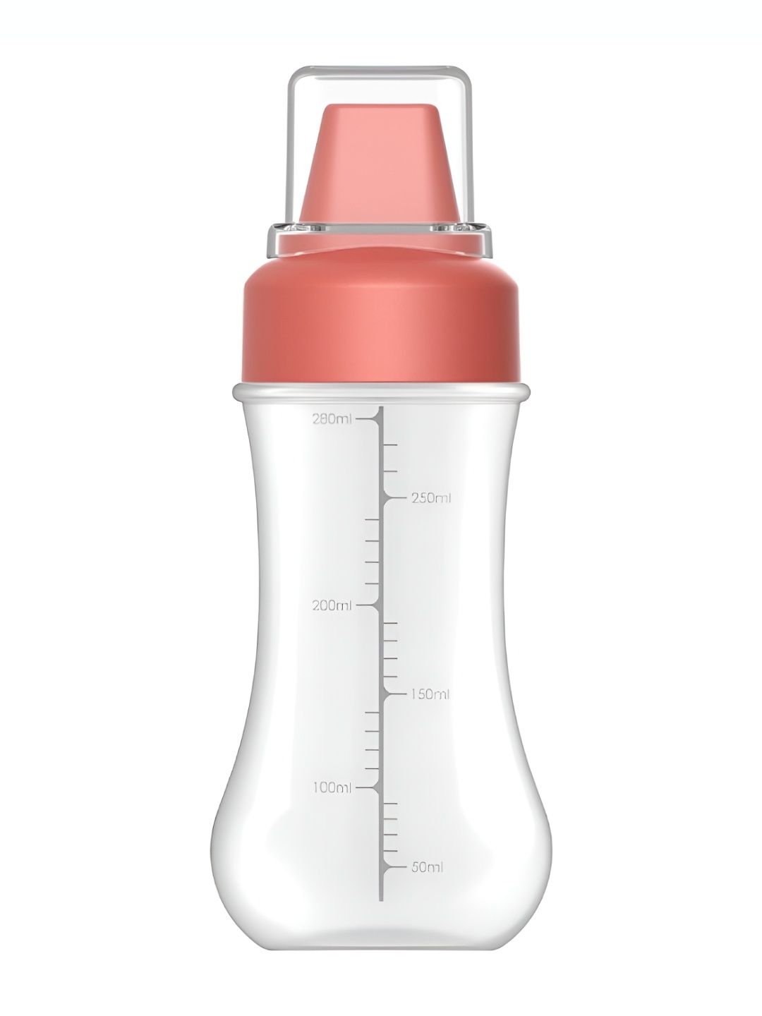 

Baskety Red & Transparent Easy to Clean Ketchup Bottle Container