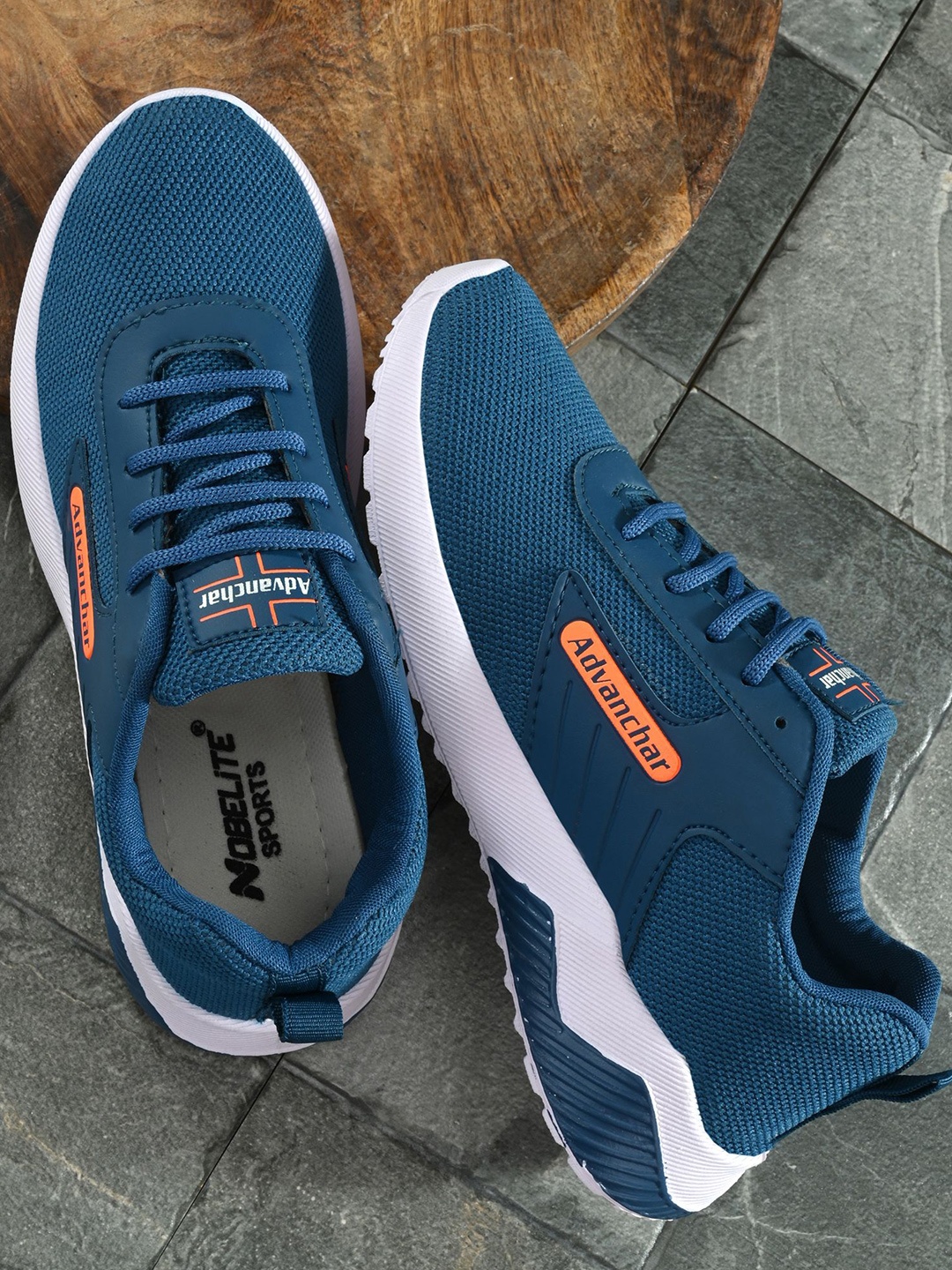 

NOBELITE Men Running Non-Marking Shoes, Turquoise blue