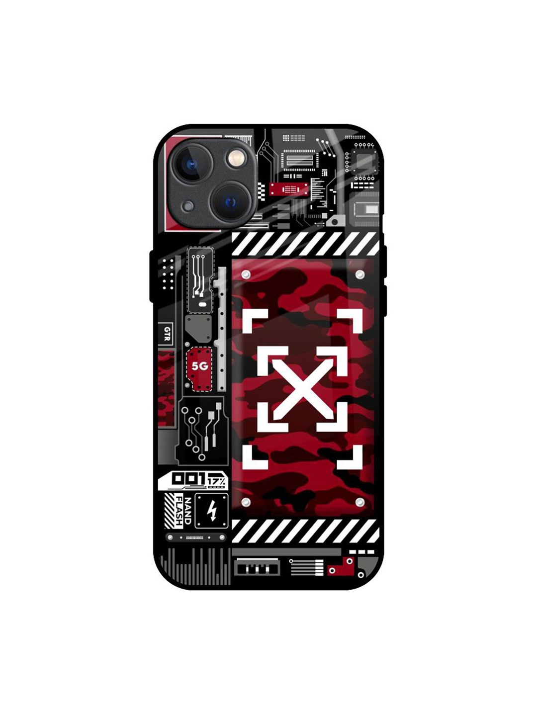

QRIOH Typography Printed iPhone 13 Mini Back Case Mobile Accessories, Black
