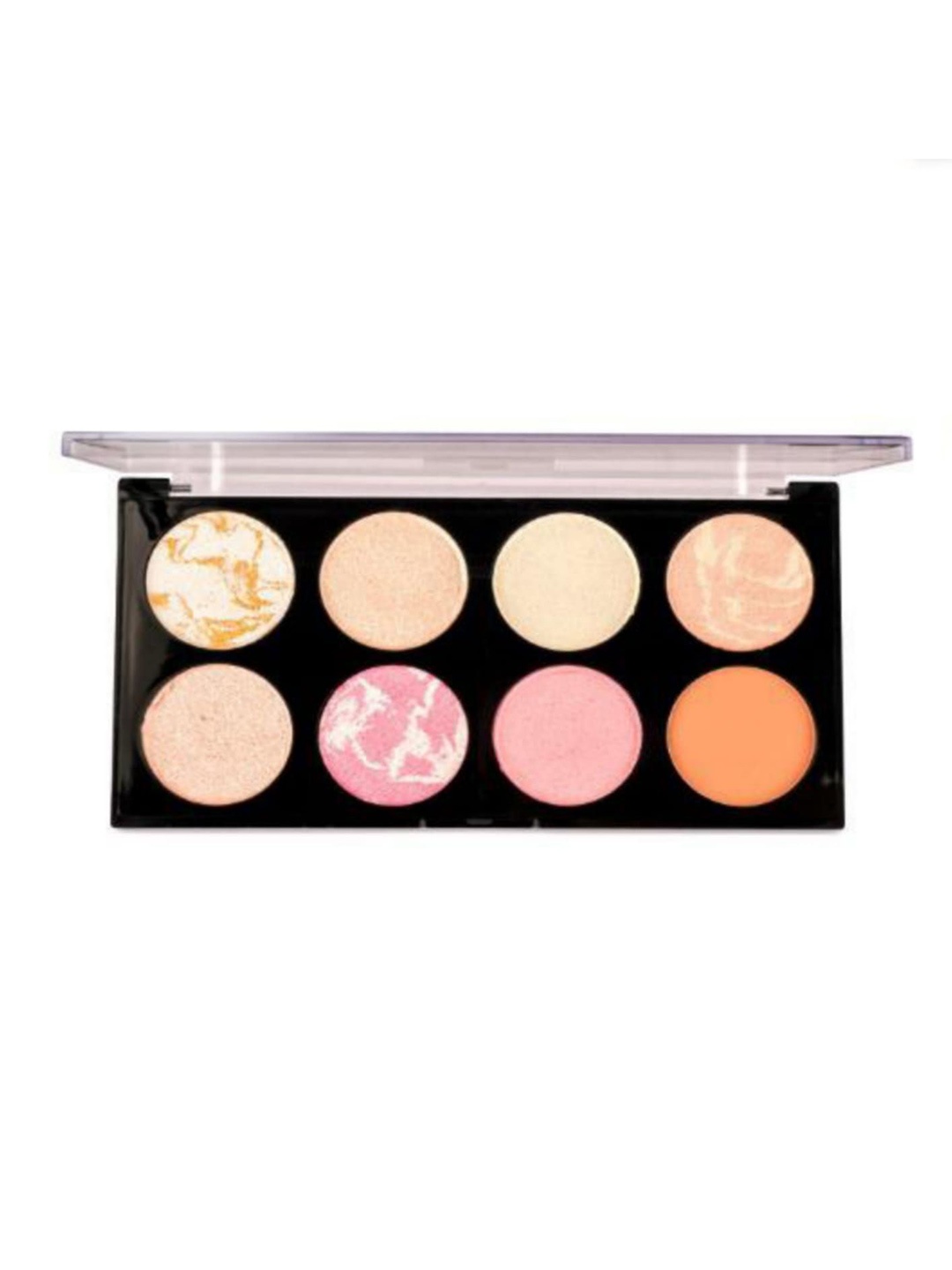 

FT FACE TECH 8 Colors 2 In 1 Eyeshadow & Highlighter - 20 g, Beige