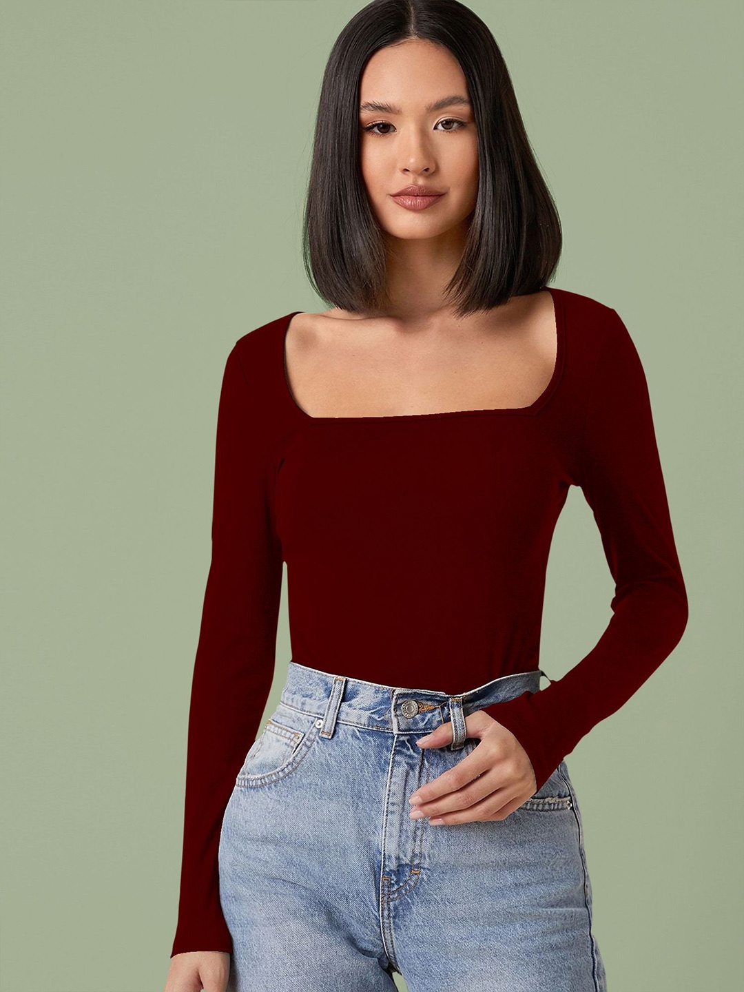 

Dream Beauty Fashion Top, Maroon