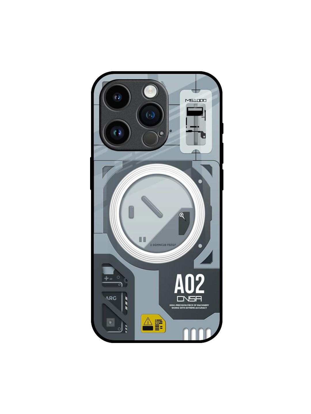 

QRIOH Typography Printed iPhone 14 Pro Back Case Mobile Accessories, Grey