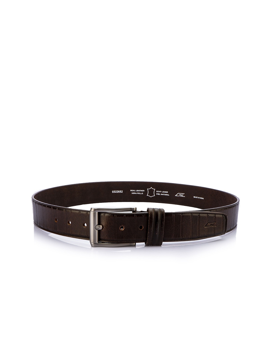 

GIL Men Leather Formal Belt, Brown