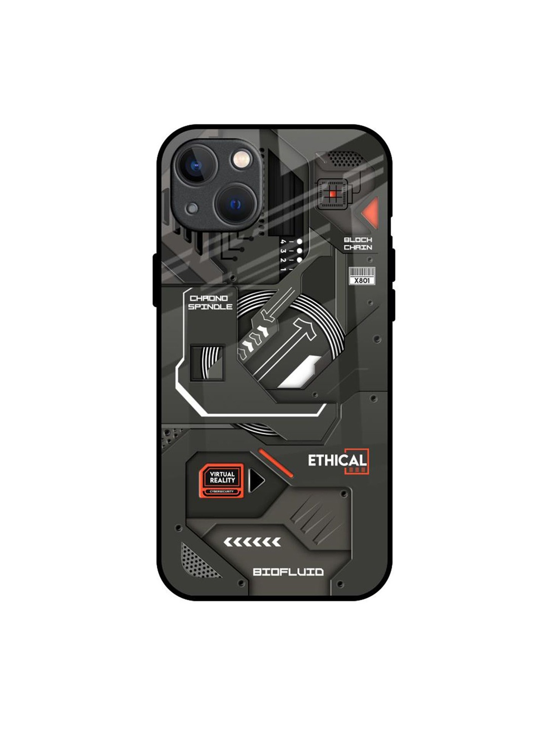 

QRIOH Typography Printed iPhone 13 Mini Back Case Mobile Accessories, Black
