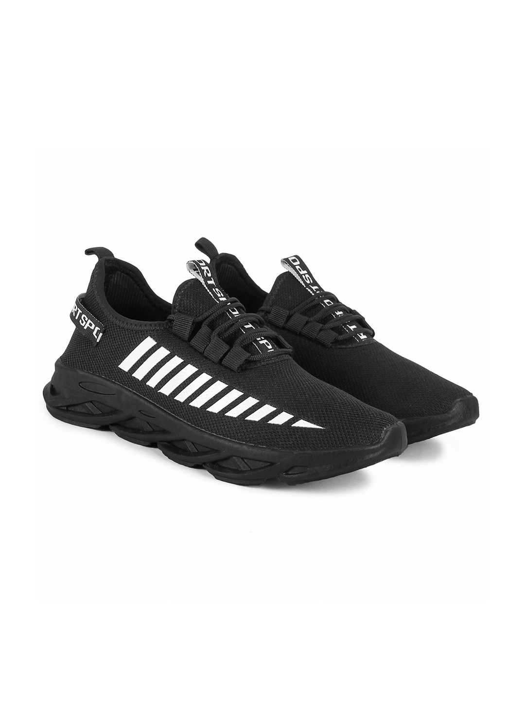 

NOBELITE Men Running Non-Marking Shoes, Black