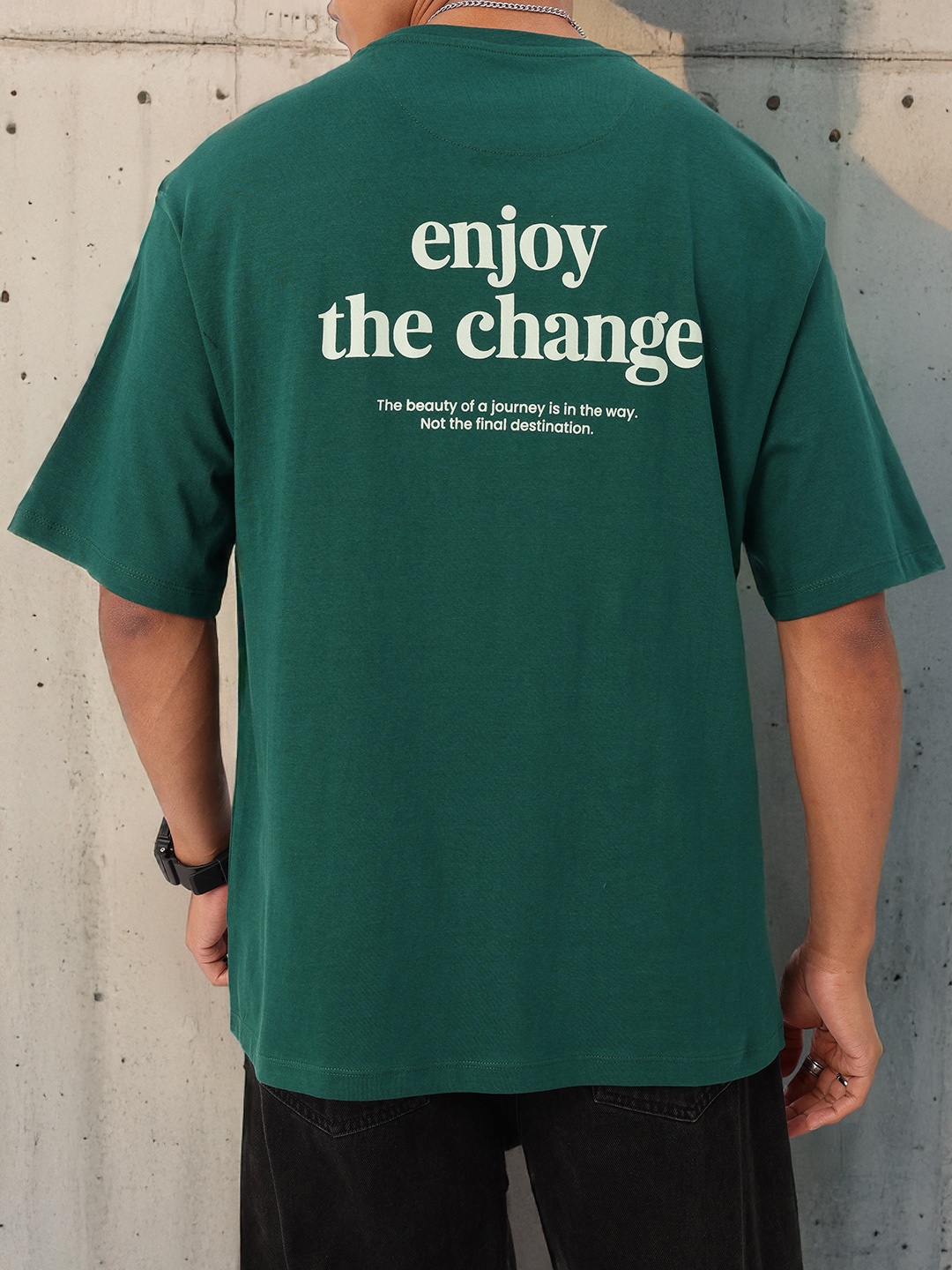 

Kook N Keech Urban Script Printed Relaxed Fit T-shirt, Green