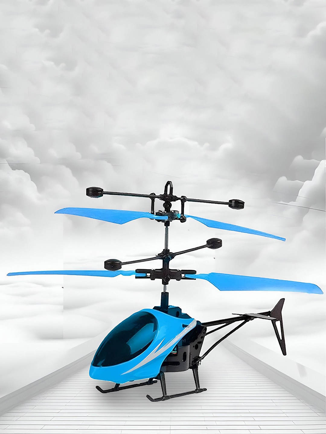 

TBQ-The Baby Qoull Dual Mode Induction Flight Remote Control Helicopter, Blue
