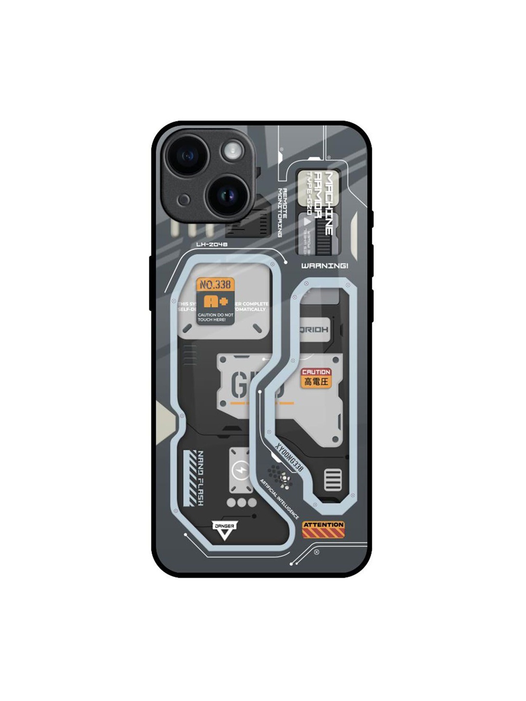 

QRIOH Typography Printed iPhone 14 Back Case Mobile Accessories, Grey