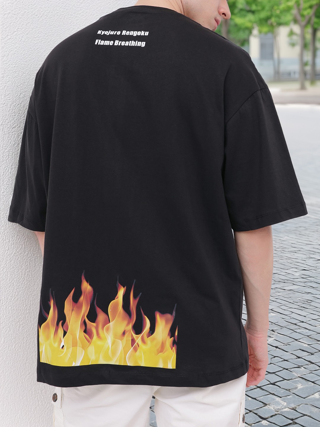 

Kook N Keech Mystery Edge Printed Oversized T-shirt, Black