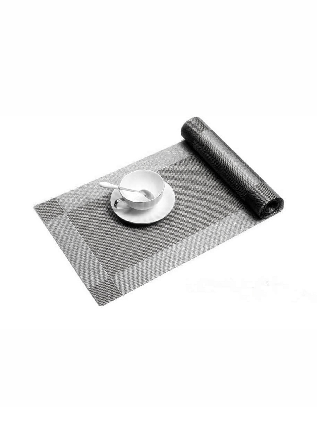 

We3 Silver-Toned Heat Resistant Table Runner