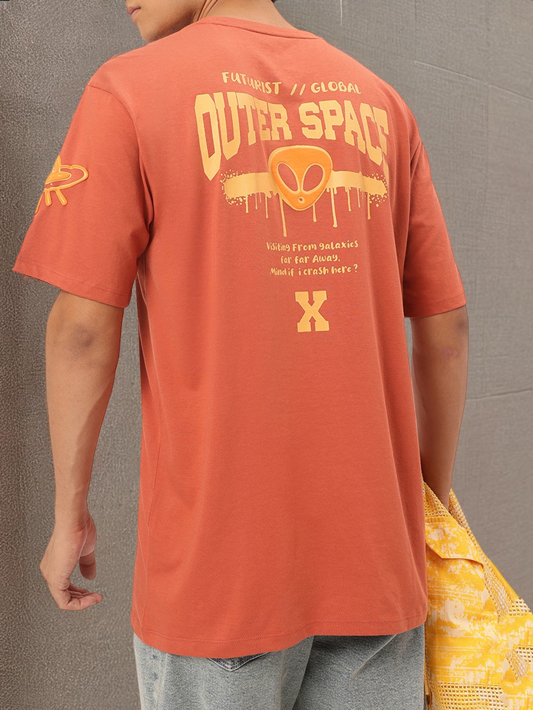 

Kook N Keech Cosmic Chaos Relaxed T-shirt, Rust