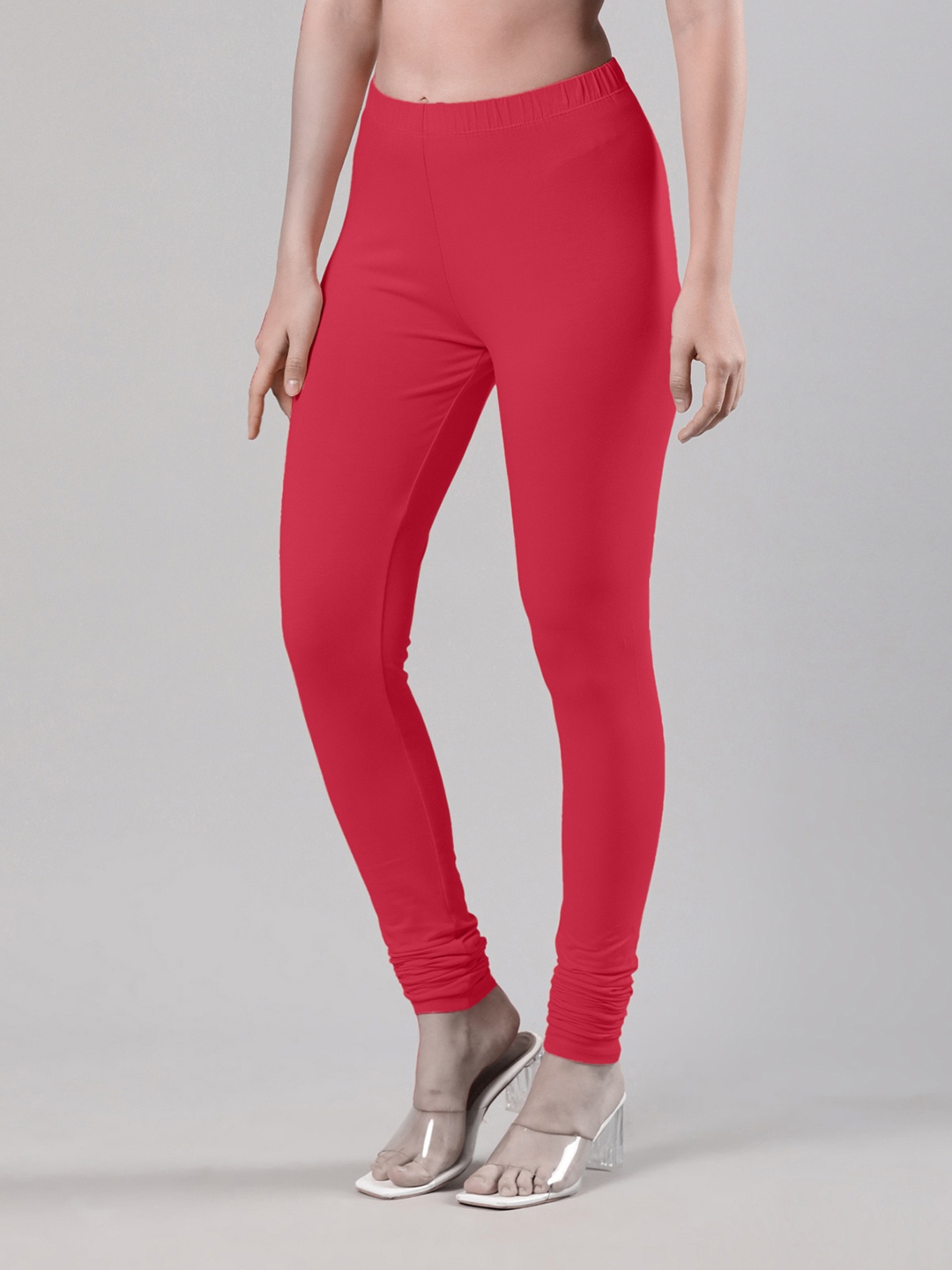 

Femmora Churidar Length Leggings, Red