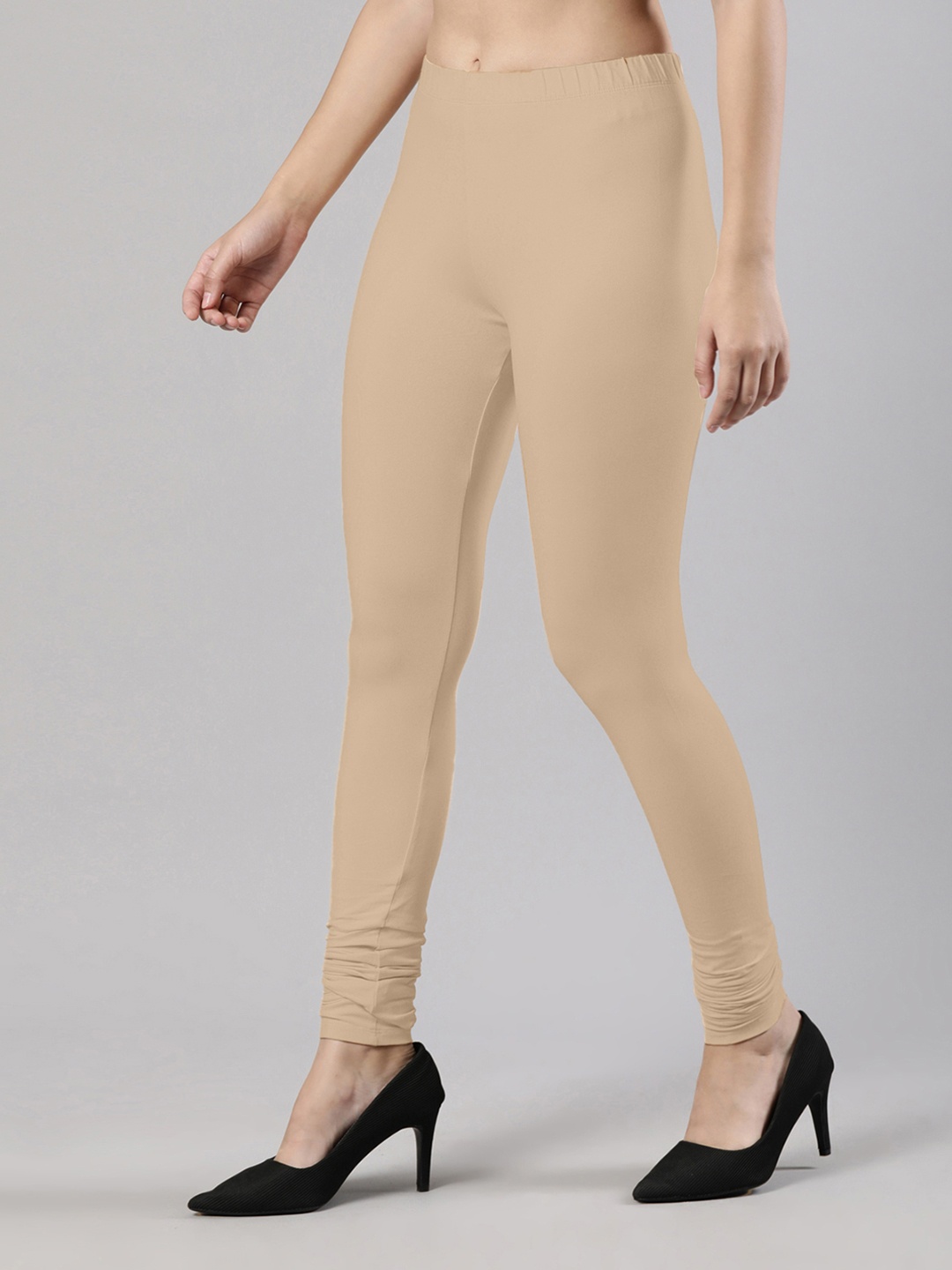 

Femmora Churidar Length Leggings, Beige