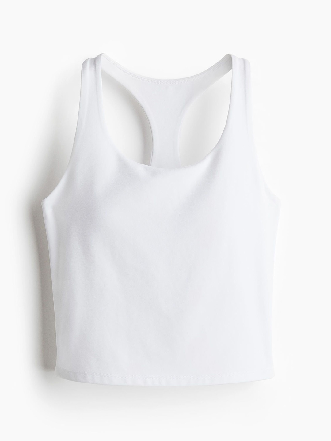 

H&M Integral-Bra Sports Top With Dry Move, White