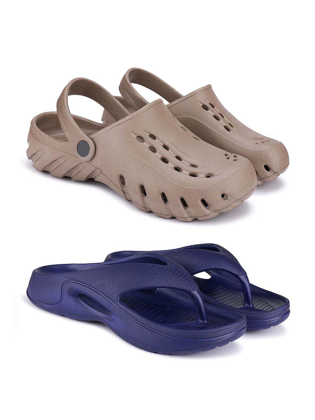 

BERSACHE Men Clogs, Navy blue