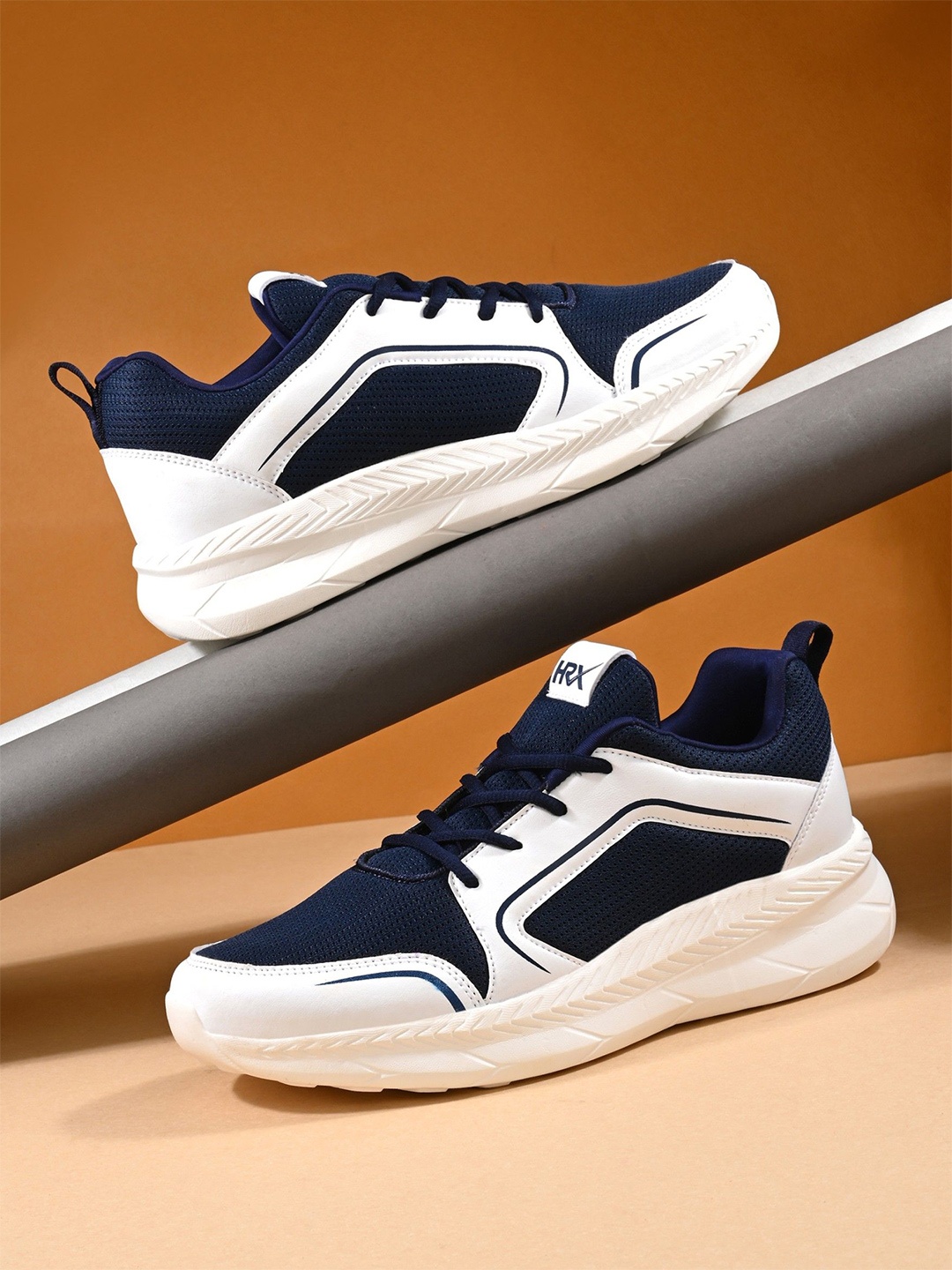 

HRX by Hrithik Roshan Men Mesh Running Non-Marking Shoes, Navy blue